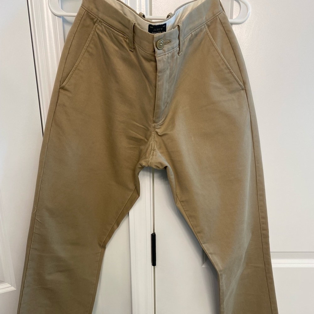 J Crew Brocken In Khaki Chino 28x30